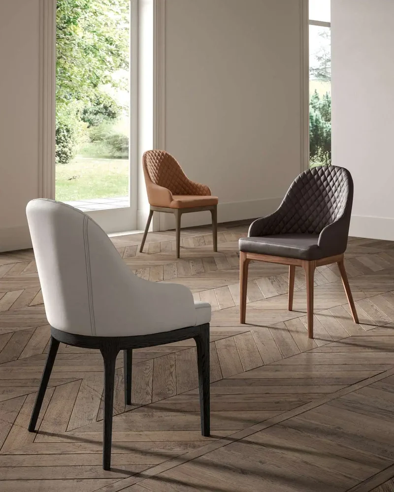 Chaise Design Italien Cuir - Thelma