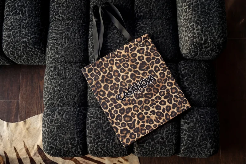 🎁 BAGHERA Tote bag - Imprimé sauvage (100% off)