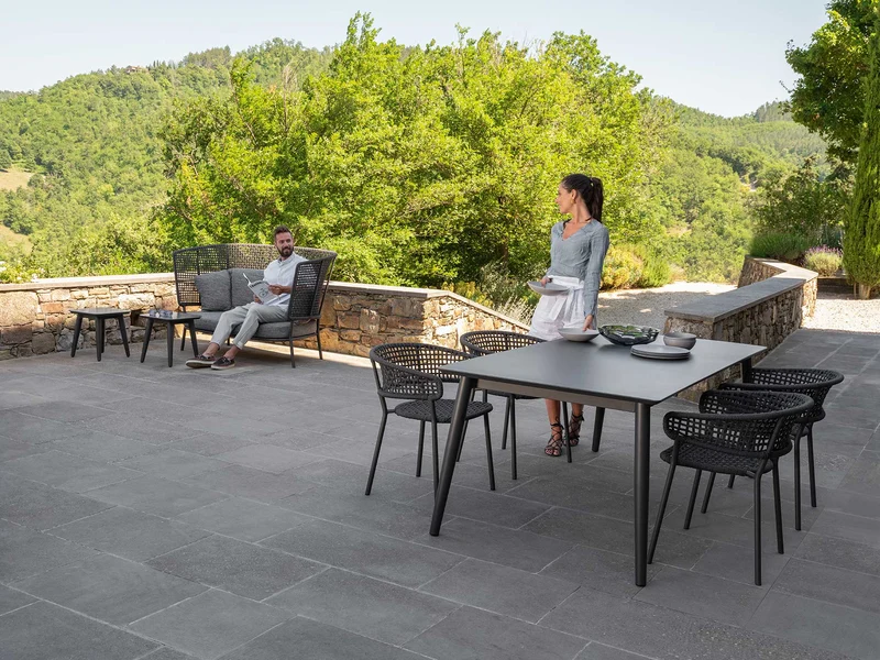 Ensemble Table Extensible & Chaises - Moon Alu